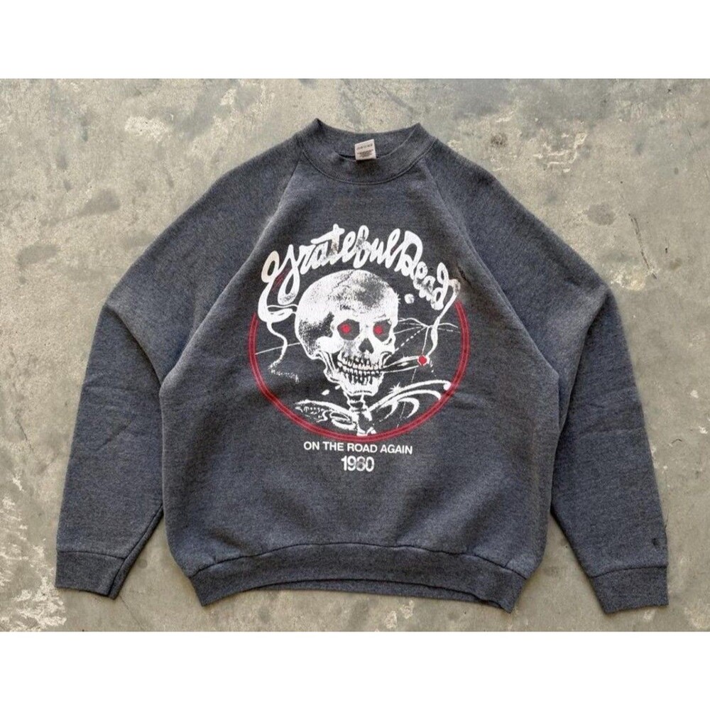 Vintage Grateful Dead Skeleton Crewneck 1980